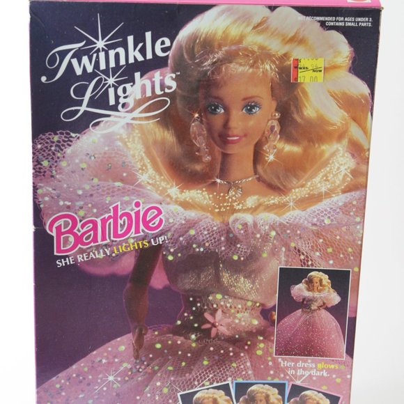 NWB 1993 Twinkling Lights Barbie She Really Lights - Picture 1 of 8